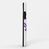 Coques Case-Mate iPhone Caisse fleurie tropicale pourpre faite sur (Dos/Droite)