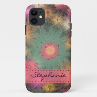 Coque Case-Mate Pour iPhone Caisse florale abstraite personnalisée de l'iPhone