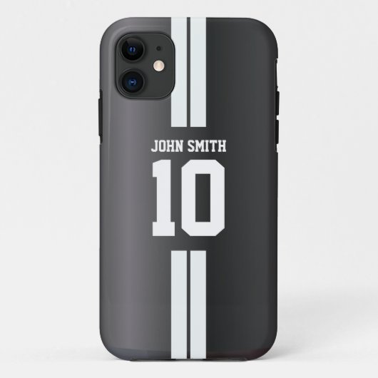 Coques Case-Mate iPhone Caisse foncée blanche de l'iPhone 5 de Jersey de (Dos)