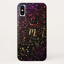Coque Case-Mate Pour iPhone Caisse foncée chaude de l'iPhone X de monogramme