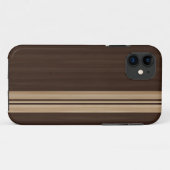 Coques Case-Mate iPhone Caisse foncée de l'iPhone 5 de rayures en bois - (Dos (Horizontal))