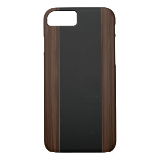 Coques Pour iPhone Caisse foncée de l'iPhone 7 de rayure de fibre en