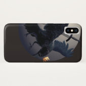 Coques Case-Mate iPhone Caisse foncée fraîche de l'iPhone X d'art de Raven (Dos (Horizontal))