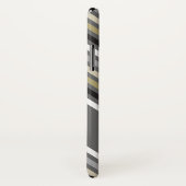 Coques Case-Mate iPhone Caisse grise de téléphone de mod de zigzag de (Dos/Droite)