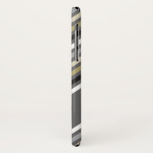 Coques Case-Mate iPhone Caisse grise de téléphone de mod de zigzag de (Dos/Gauche)