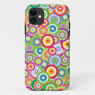 Coques Pour iPhone Caisse lumineuse de cercles de vecteur