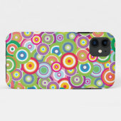 Coques Case-Mate iPhone Caisse lumineuse de cercles de vecteur (Dos (Horizontal))