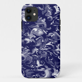 Coque Case-Mate Pour iPhone Caisse mélangée bleu-foncé et blanche de téléphone