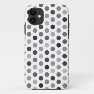 Etui iPhone Case-Mate Caisse modelée à fond gris de point de polka