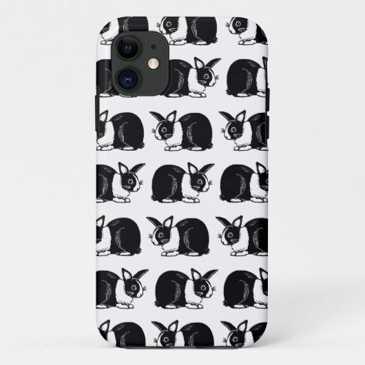 Coques Case-Mate iPhone Caisse néerlandaise noire et blanche de l'iPhone (Dos)