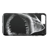 Coques Case-Mate iPhone Caisse noire de l'iPhone 7 de requin (Dos (Horizontal))