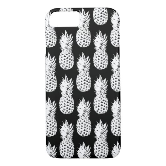 Coques Case-Mate iPhone Caisse noire et blanche de l'iPhone 7 de motif (Dos)