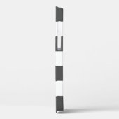 Coques Case-Mate iPhone Caisse noire et blanche de téléphone de contrôle (Verso / Gauche)