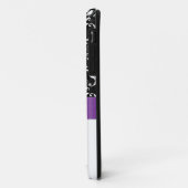 Coques Case-Mate iPhone Caisse noire pourpre personnalisée de l'iPhone 5 (Dos/Gauche)