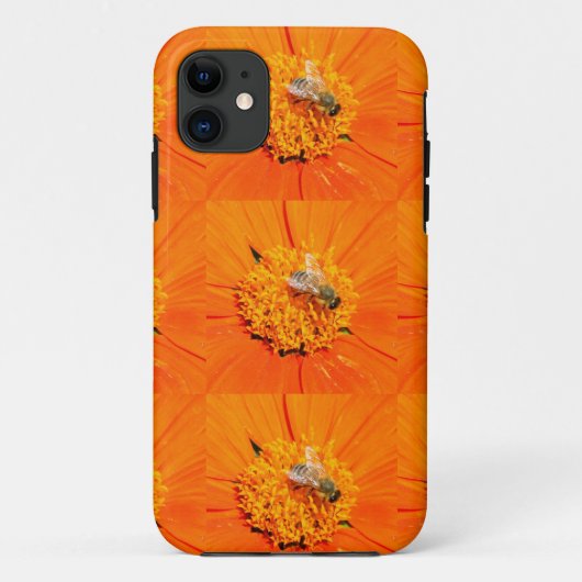 Coques Case-Mate iPhone caisse orange d'abeilles (Dos)
