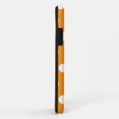 Coques Case-Mate iPhone Caisse orange de l'iPhone 5 de point de polka (Dos/Droite)