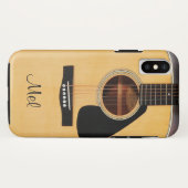 Coques Case-Mate iPhone Caisse personnalisée de l'iPhone X de guitare (Dos (Horizontal))