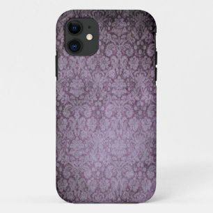 Coque iPhone 11 Caisse pourpre de l'iPhone 5 de damassé