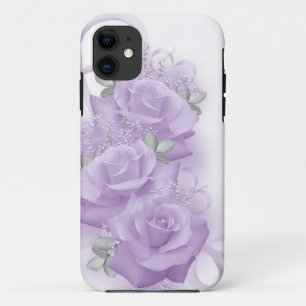 Coque Case-Mate Pour iPhone Caisse pourpre de l'iPhone 5 de roses