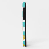 Coques Case-Mate iPhone Caisse rayée de fleur (Dos/Gauche)
