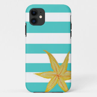 Coques Pour iPhone Caisse rayée de fleur