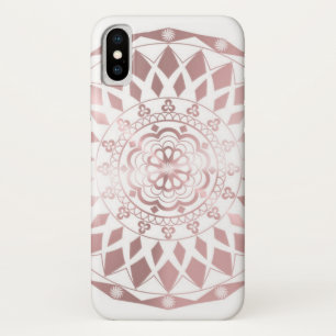 Case-Mate iPhone Case Caisse rose de l'iPhone X d'effet d'or