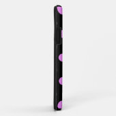 Coques Case-Mate iPhone Caisse rose et noire de l'iPhone 5 de polka (Dos/Droite)