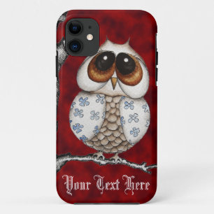 Case-Mate iPhone Case Caisse rouge de l'iPhone 5 de hibou floral
