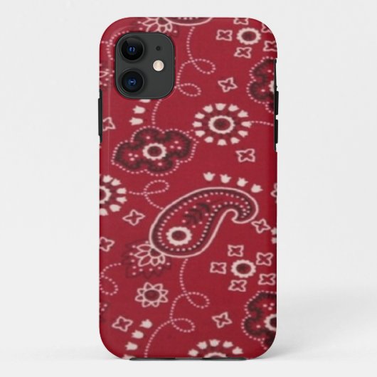 Coques Case-Mate iPhone Caisse rouge de l'iPhone 5 de Paisley de Bandana (Dos)