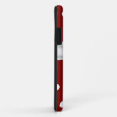 Coques Case-Mate iPhone Caisse rouge et blanche de l'iPhone 5 de point de (Dos/Droite)
