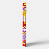 Coques Case-Mate iPhone Caisse rouge exotique de téléphone de motif d'art (Verso / Droite)