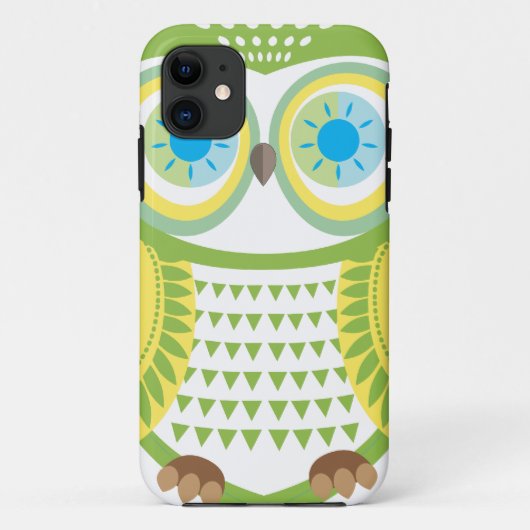 Coques Case-Mate iPhone Caisse verte de l'iPhone 5 de hibou (Dos)