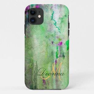 Coque iPhone 11 Caisse verte d'Iphone 5 de brume à peine là