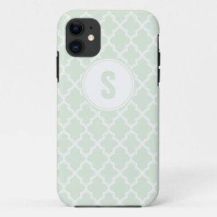 Etui iPhone Case-Mate Caisse verte en bon état d'IPhone 5 de monogramme