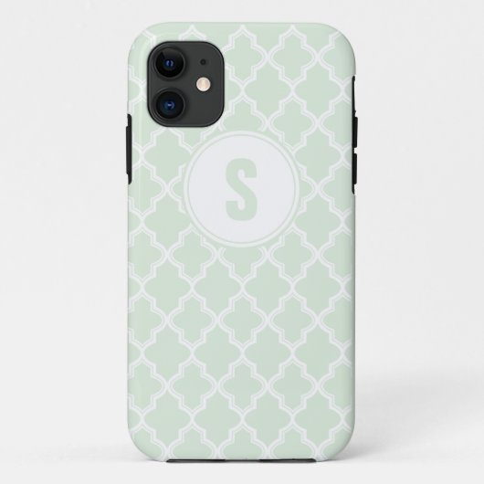Coques Case-Mate iPhone Caisse verte en bon état d'IPhone 5 de monogramme (Dos)