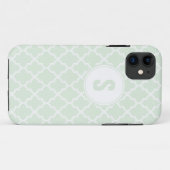 Coques Case-Mate iPhone Caisse verte en bon état d'IPhone 5 de monogramme (Dos (Horizontal))