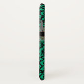 Coques Case-Mate iPhone Caisse verte et noire irlandaise de l'iPhone X de (Dos/Droite)