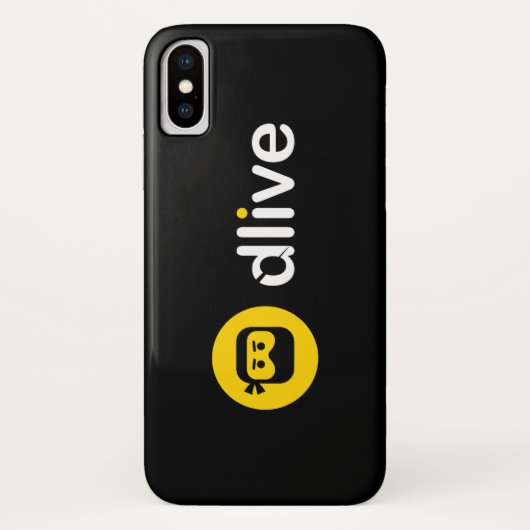 Coques Case-Mate iPhone Caisses blanches de téléphone de logo de DLive (Dos)