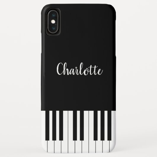 Coques Case-Mate iPhone Caisses maximum noires et blanches de l'iPhone XS (Dos)