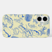 Coques Case-Mate iPhone Cajun Seafood Boil - Southern Coastal Food Art (Verso (horizontal))