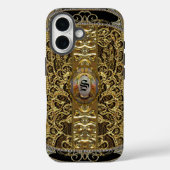 Coques Case-Mate iPhone Calabre Élégant Monogramme (Verso)