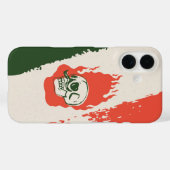 Coques Case-Mate iPhone Calavera Caliente - Crâne flamboyant avec Moustach (Verso (horizontal))