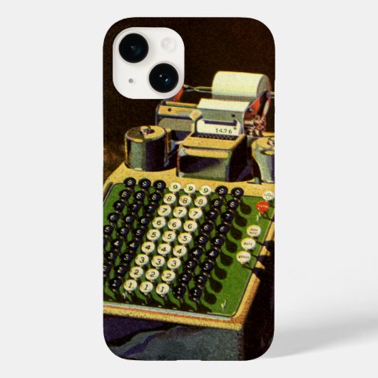 Coques Case-Mate iPhone Calculatrice comptable Comptometer Entreprise Vint (Verso)