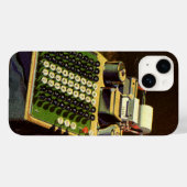 Coques Case-Mate iPhone Calculatrice comptable Comptometer Entreprise Vint (Verso (horizontal))