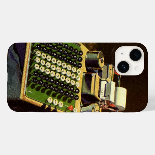 Coques Case-Mate iPhone Calculatrice comptable Comptometer Entreprise Vint (Verso (horizontal))