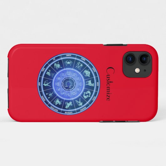 Coques Case-Mate iPhone Calendrier d'Astrologie des signes dim zodiac (Dos (Horizontal))