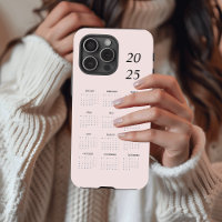 Calendrier Pastel Pink 2025 personnalisé
