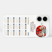 Coques Case-Mate iPhone Calendrier personnalisé 2025 (Verso (horizontal))