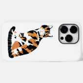 Coques Case-Mate iPhone Calico chat assis (Verso (horizontal))