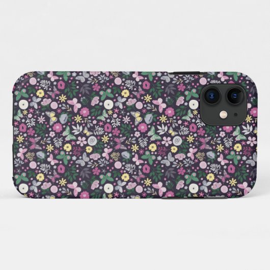 Coques Case-Mate iPhone Calico Floral Classique (Dos (Horizontal))